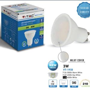 Lampada Led 3W GU10 110° Luce Natura 210 Lumen